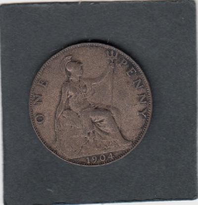 Beschrijving: 1 Penny  EDWARD VII